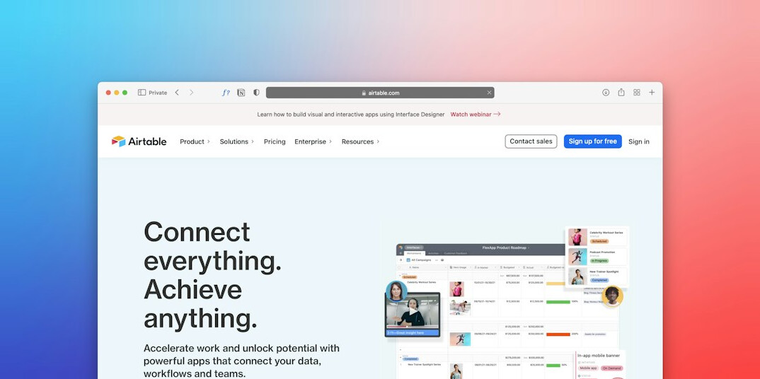 online learning platform screenshot